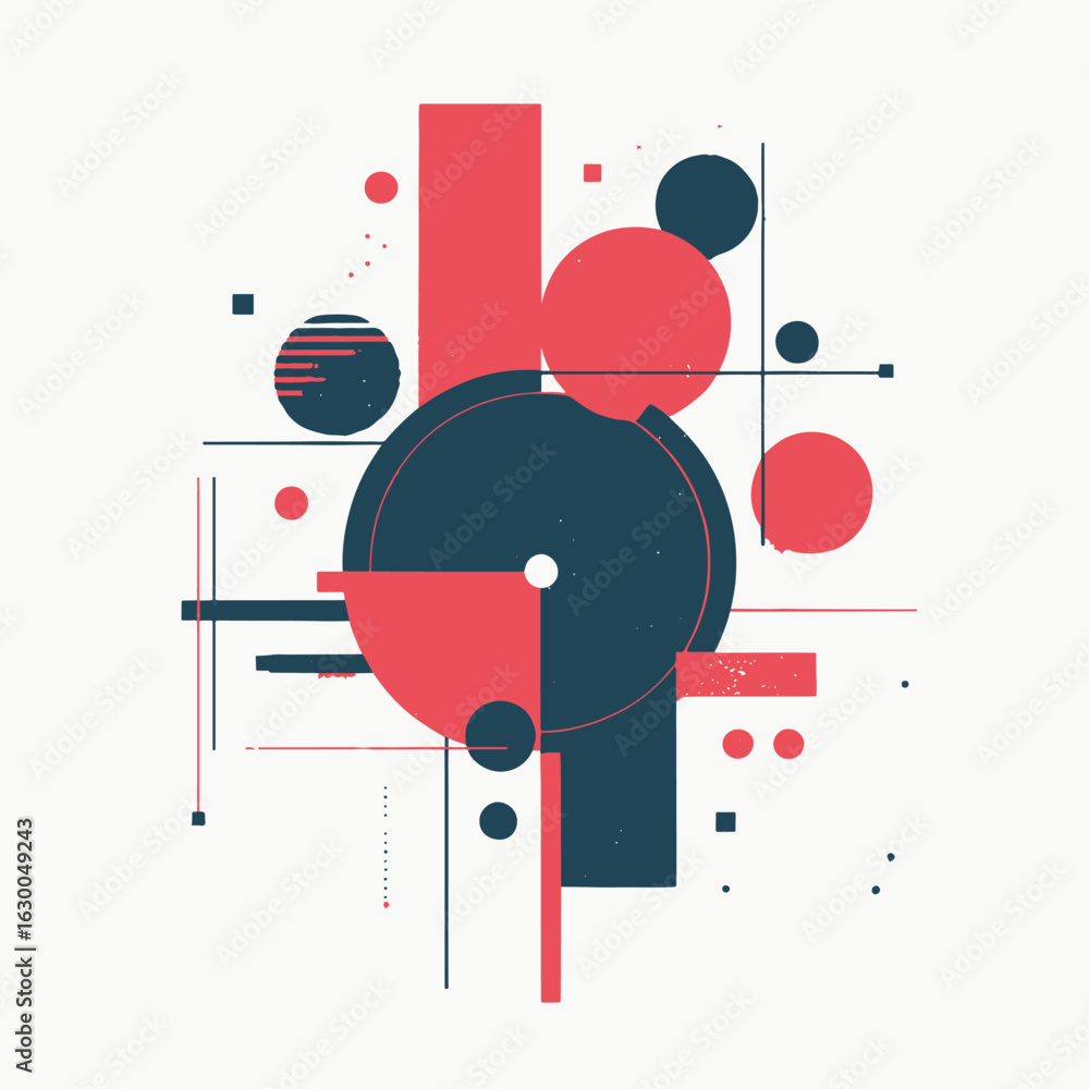 Obraz premium geometric isolated in White Background, geometric vector, Flat lay vector illustration