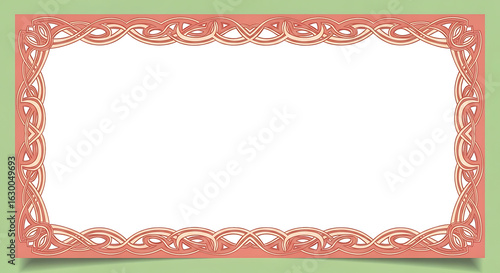 Intricate Decorative Frame Design, Graphic Art, Creative Showcase, Digital Illustration, Elegant Style, Artistic Perspective, Visual Concept