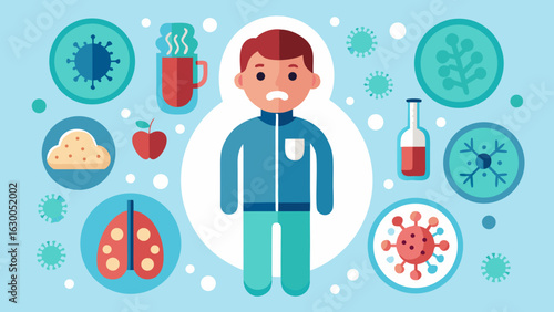 Legionnaires’ Disease Infographic – Symptoms, Causes and Prevention (Vector Illustration)