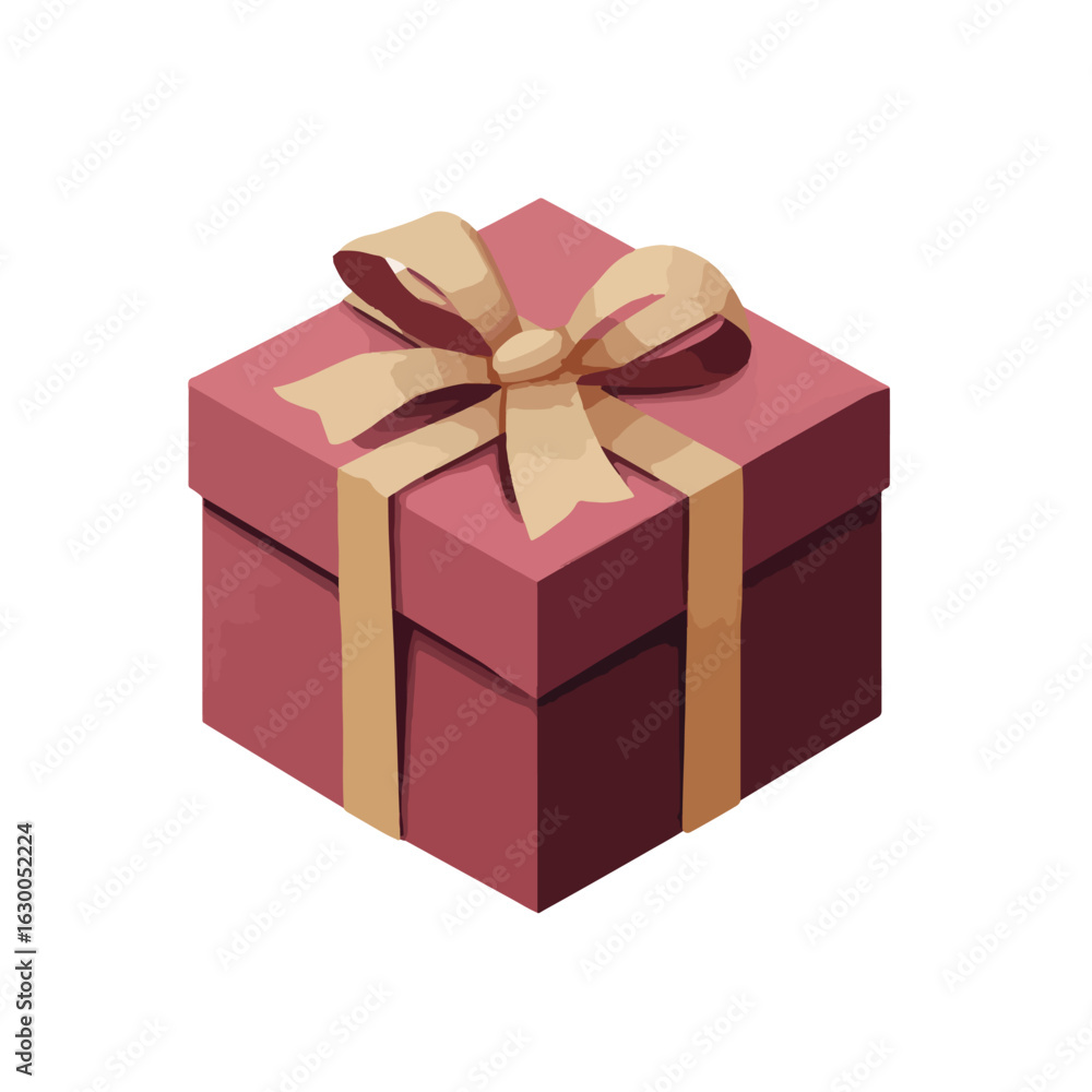 Fototapeta premium gift isolated in White Background, gift vector, Flat lay vector illustration