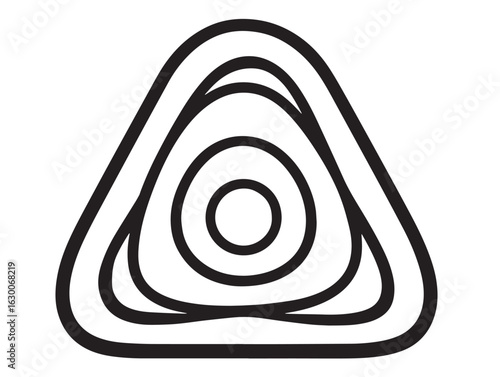 Healthy avocado toast icon in fresh line art style
