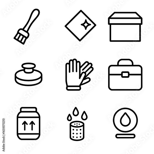 Urn Icon Collection. Outline icon set of urn: classical urn, funerary urn, decorative vase, cremation urn, ancient pottery,