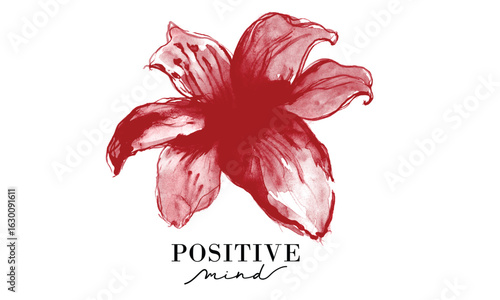 Flower print design for t shirt. Good thins are going to be great vector design.