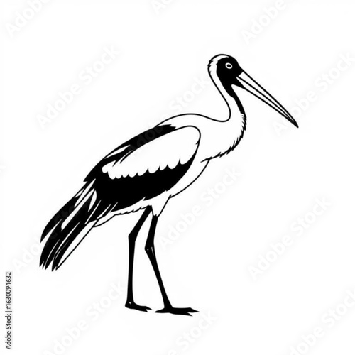 Marabou Stork Animal Icon