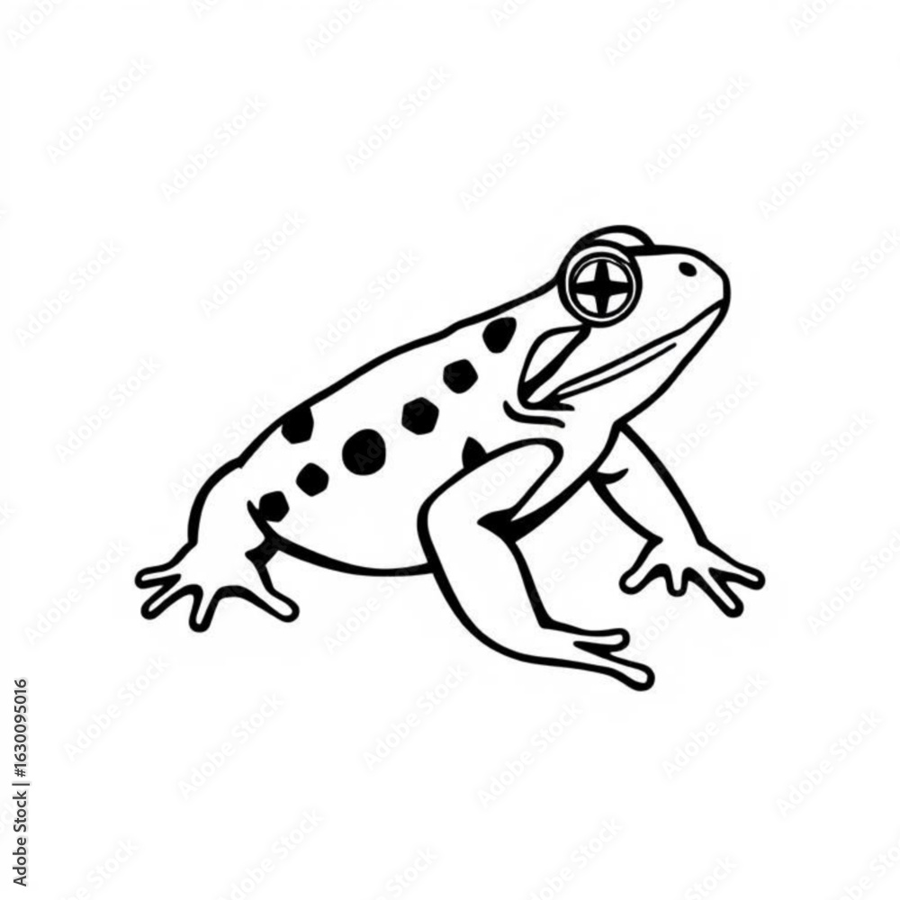 Fototapeta premium Marine Toad Animal Icon