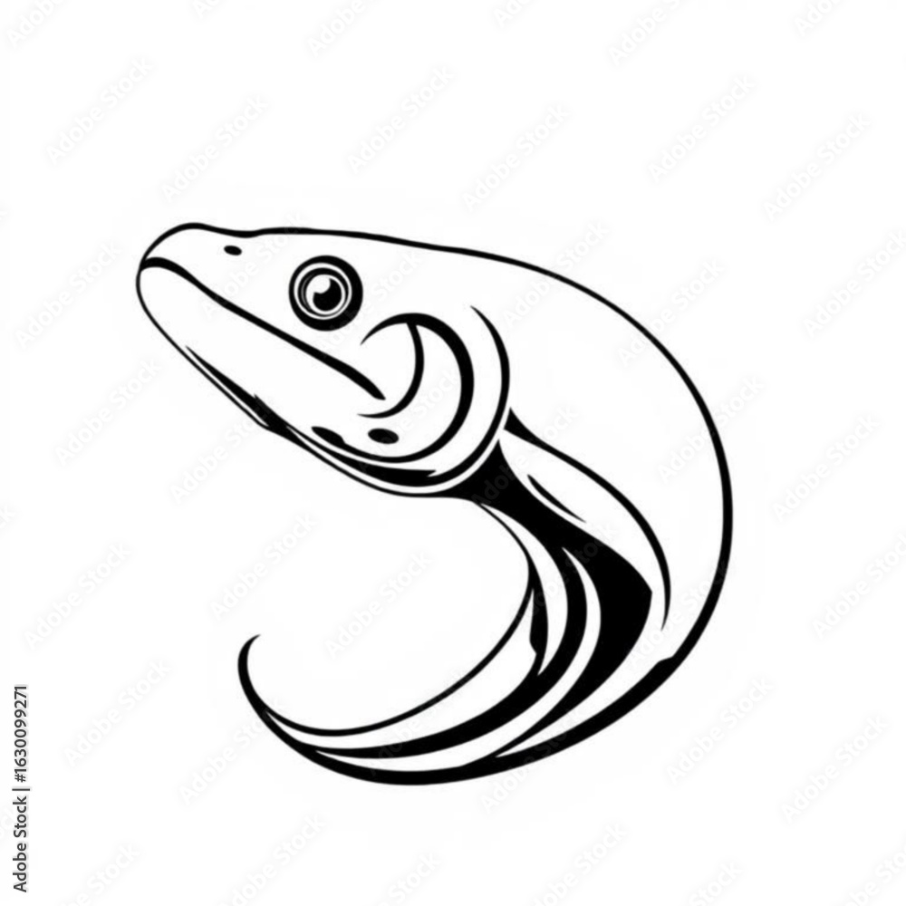 Naklejka premium Moray Eel Animal Icon