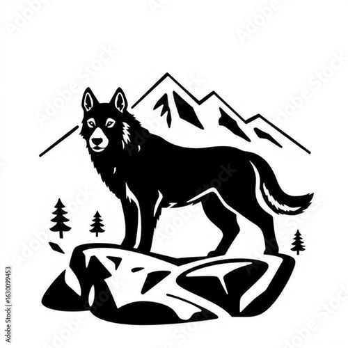 Mountain Cur Animal Icon