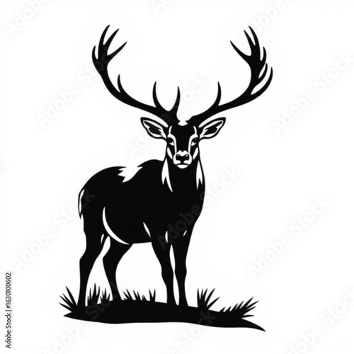 Musk Deer Black Animal Icon