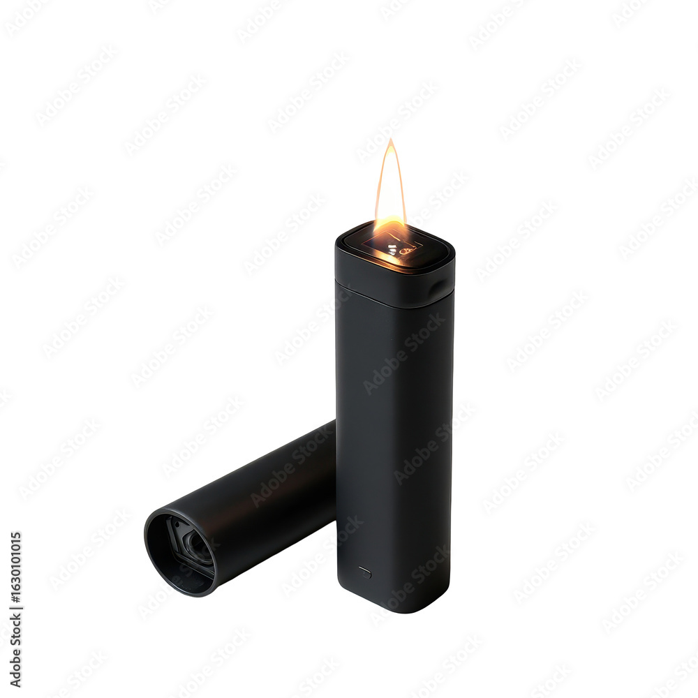 Company branded candle lighter isoleted on transparent background. Company branded candle lighter isoleted on transparent background.