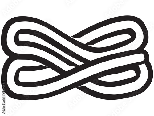 Hot crispy churros icon in clean minimalist vector format