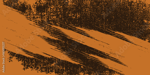 orange black brush Car sticker wrap pattern banner abstract sporty lines black orange color combination grunge brush modern pattern racing motorsport vector design.
