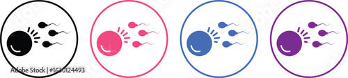 Collection of agricultural fertilization icons depicting soil enrichment plant growth and nutrient application for farming and gardening