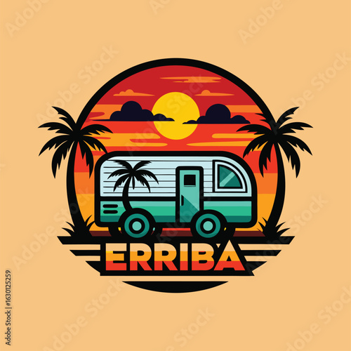 Erriba Campervan Sunset Adventure Tropical Vacation Travel