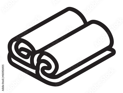 Delicious enchiladas roll icon in clean 2D vector format
