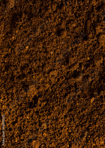 Artisanal ground coffee background