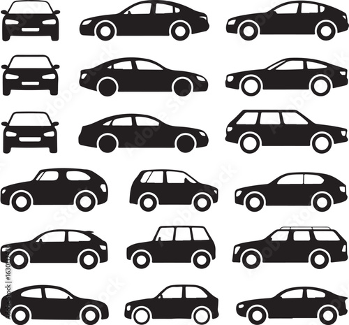 car icons set