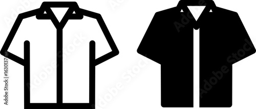 work shirt icon outline and solid style