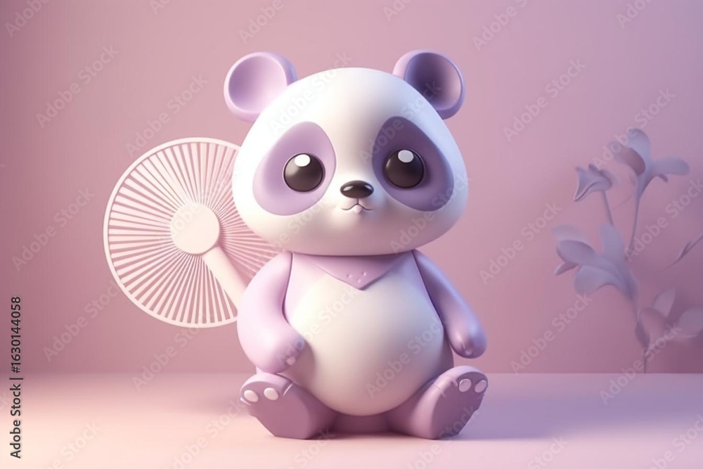 Naklejka premium vector illustration of an angel with heart