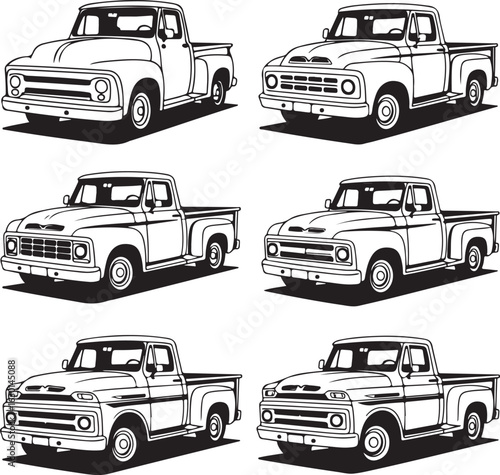 vector set of cars