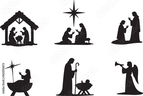 Celebrate Nativity scenes with these beautiful silhouette designs.