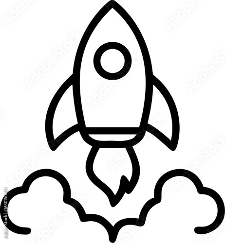 startup vector icon on white or transparent background. crowdfunding or fundraising icons items Stroke icon collections. Editable Stroke icon collection Outline icon.