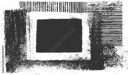 Urban Grunge Frame Texture – Vector Halftone line Dust and Scratch Overlay Grunge texture, Urban, Overlay Vector illustration on Transparent Background