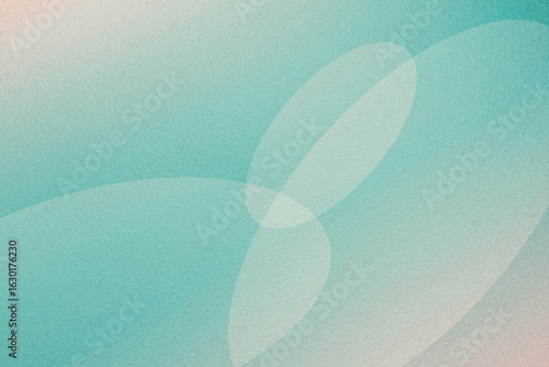 Modern abstract mint gradient background featuring grainy texture and smooth elliptical shapes. Ideal for web design, posters, or branding elements.