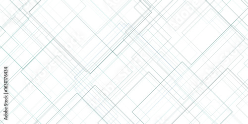 Abstract geometric overlapping squares in a minimalist design on a white background for graphic design and digital art applications