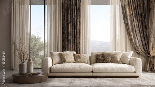 Modern living room interior design