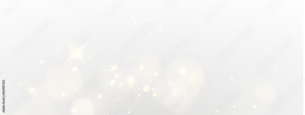 Fototapeta premium PNG Sparkling Light Glow with Golden Magic Dust Effect