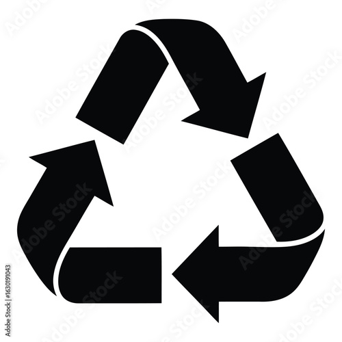 Black Recycle Symbol