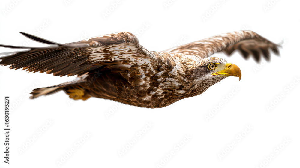 Fototapeta premium Eagle Isolated on White Background Minimal Product