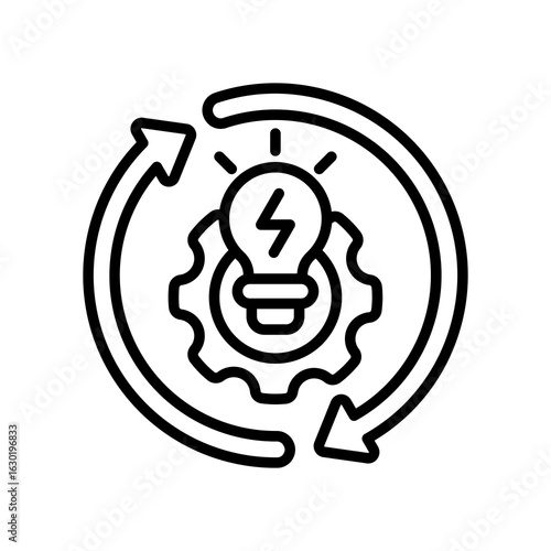 Energy Management line icon
