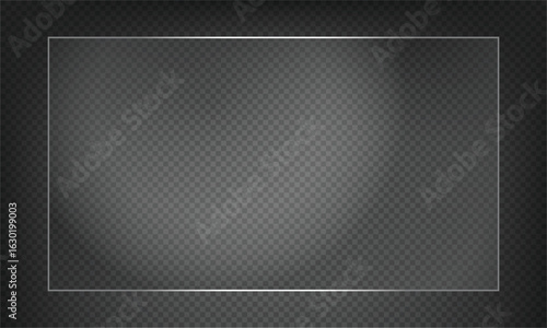 16:9 vector image of a mirror reflection, suitable for application on glass, plastic, or acrylic window surfaces. Offers a glossy, luminous appearance with bright highlights and transparency.
