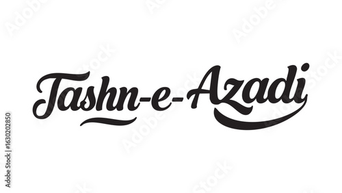 Download tashn e azadi vector logo design calligraphy typography illustration art