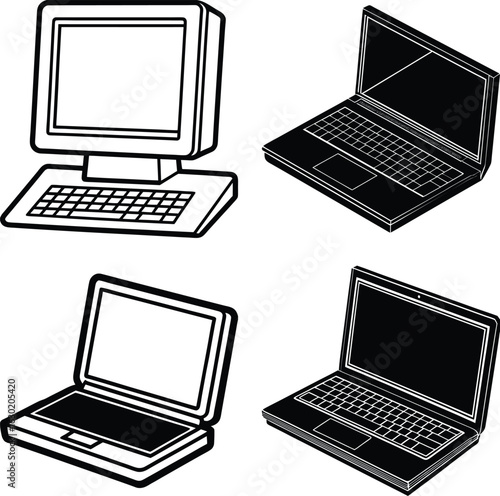 Adobe Illustrator Artwork Old computer equipment
Computer trash New computer

