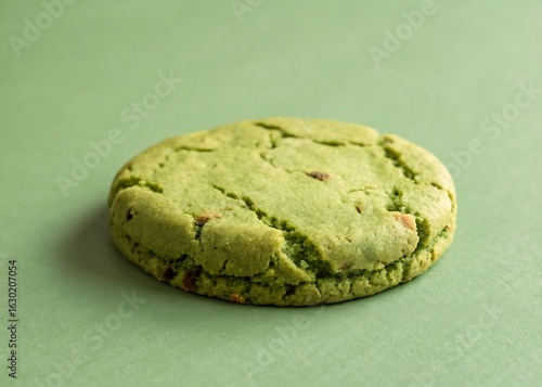 matcha cookie green surface