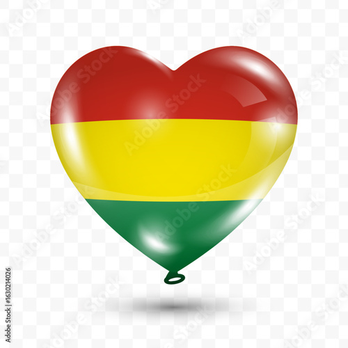 Vector illustration of a Bolivia country love balloon on transparent background. Flying love balloons for Independence Day celebration Free Download Vector illustration of a Bolivia country love balloon on transparent background. Flying love balloons for Independence Day celebration - GFXLoad