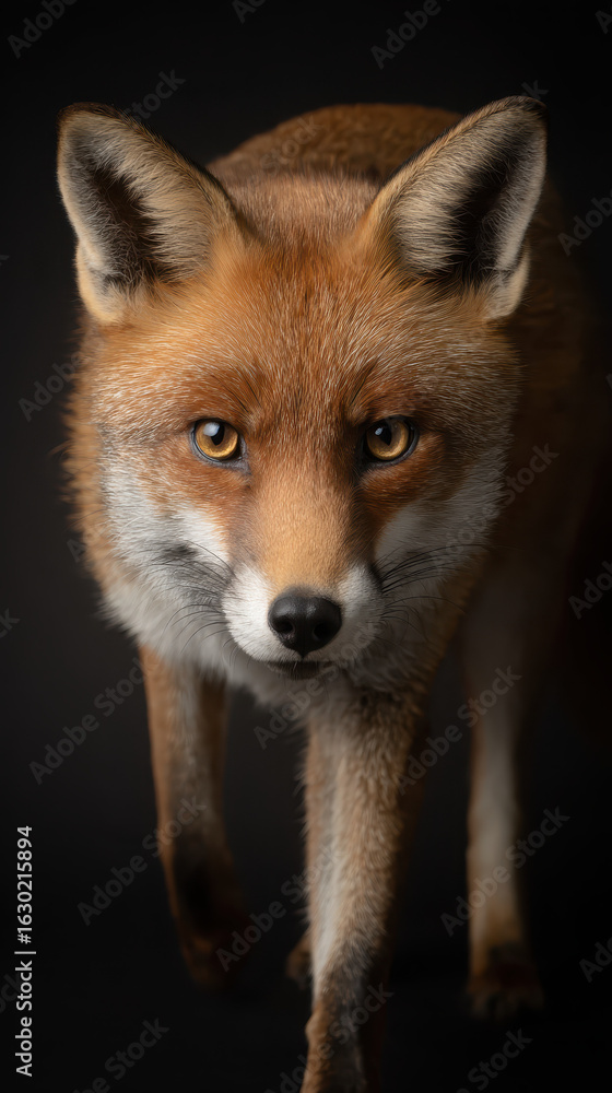 Obraz premium Fox with Intense Gaze
