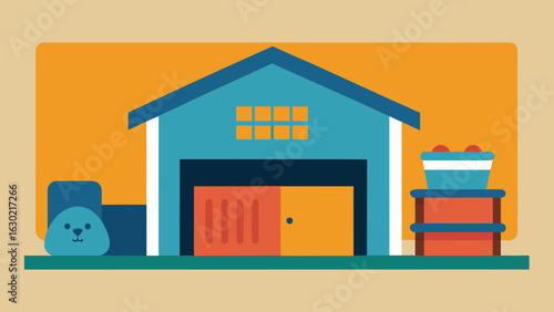 garage pet gear storage
