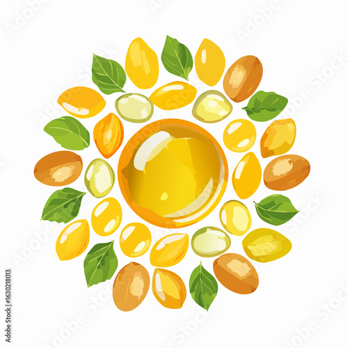 Vector omega acids. 