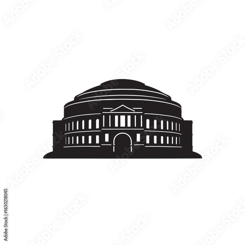 Royal Albert Hall Silhouette Vector