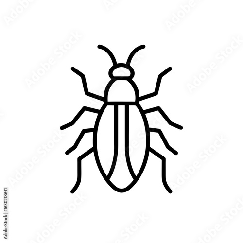bug insect icon vector