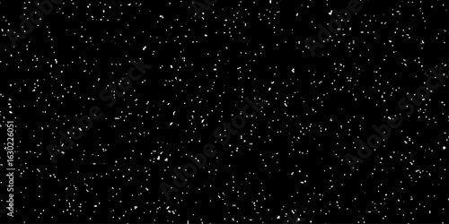 Vector textured black paper texture background and terrazzo flooring texture. Grunge old pattern surface closeup stucco rough wall.