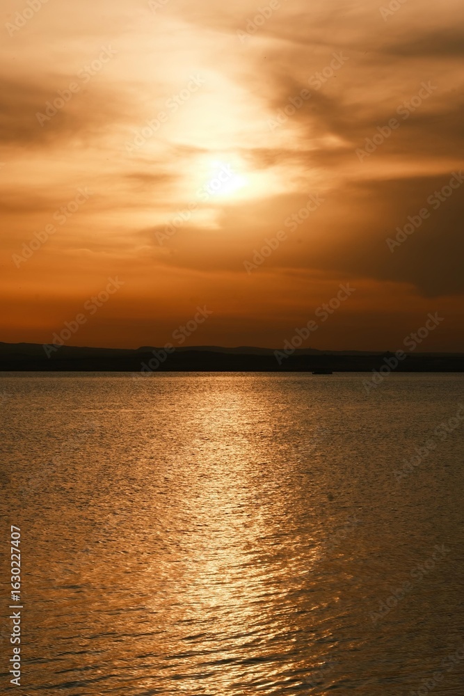 Naklejka premium The Sunset of Yellow River, China