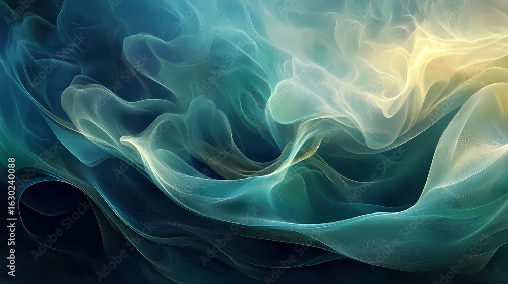 Obraz premium soft waves and light lines for elegant design