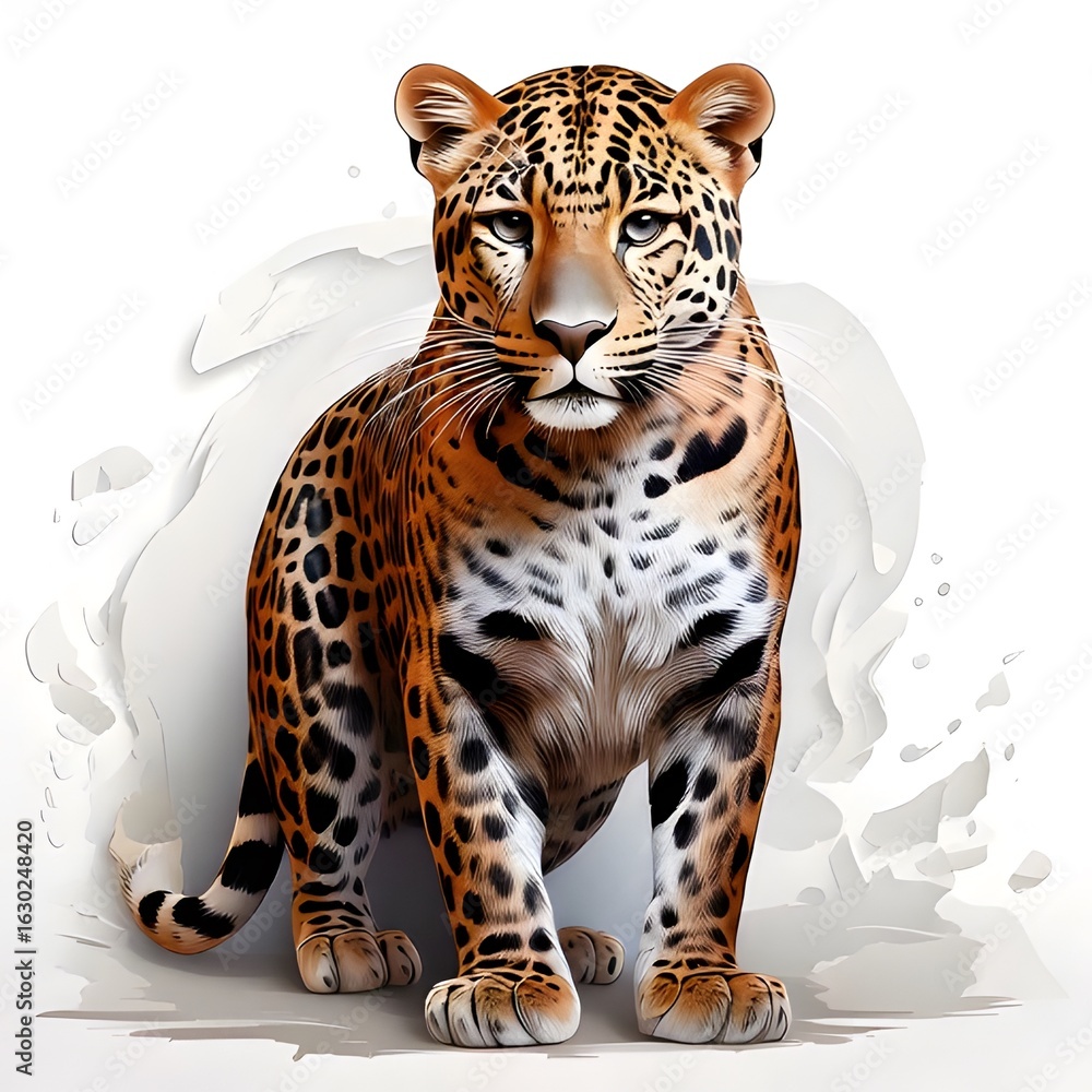 Obraz premium Leopard animal icon image design 