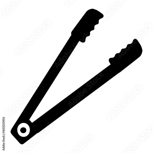 Tongs black icon