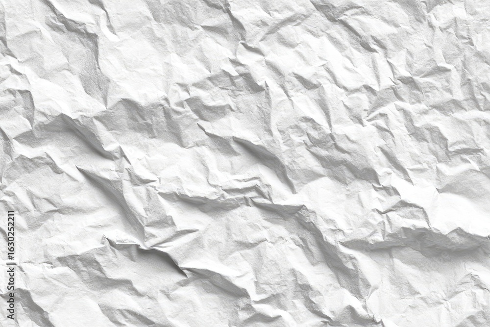 Fototapeta premium Crumpled white paper texture (3)