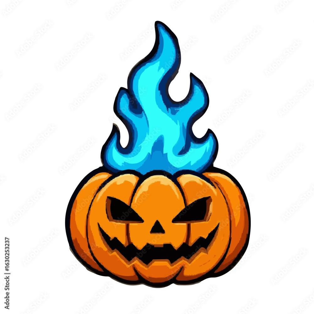 Fototapeta premium Halloween jack o'lantern vector illustration